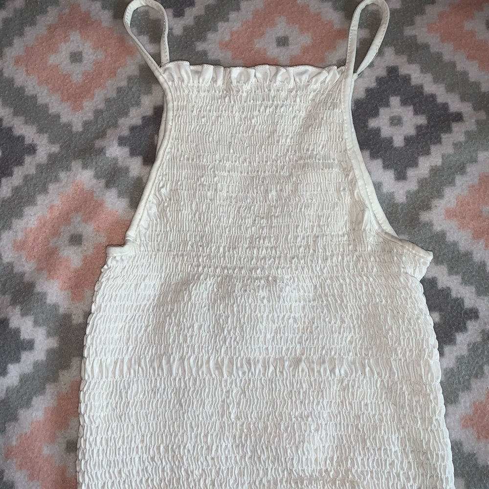 White halter top